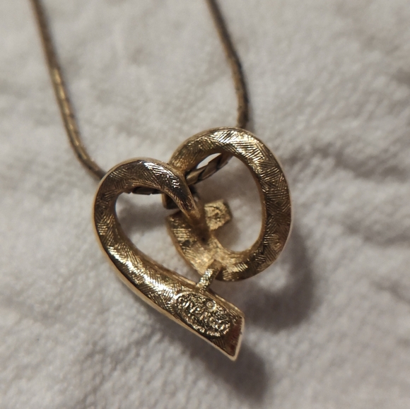 Givenchy Gold Heart Pendant Necklace - Picture 8 of 13